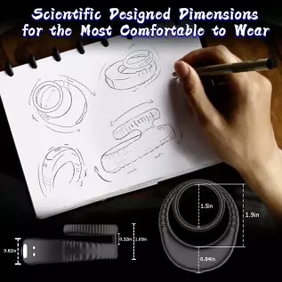 Vibrating Cock Ring Couples Vibrator, Healexcer Penis Rings Male Adult Sex Toys for Couples Women Men Pleasure Games, Silicone P