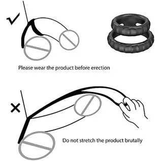 9Pcs Silicone Penis Ring , Ultra Soft Stretchy Cock Ring Penis Enlargers Erect Support Erection Enhancing Long Lasting Stronger