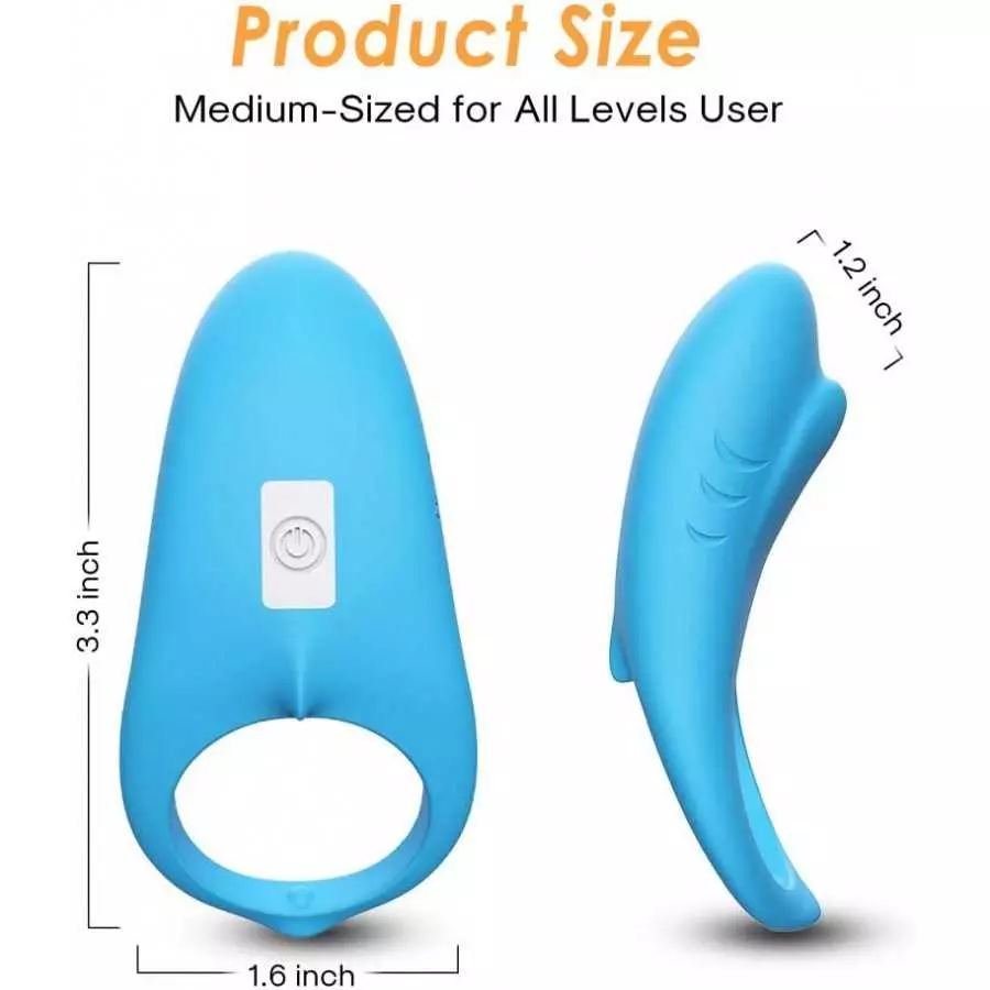 Vibrating Cock Ring, Adult Sex Toy for Couples and Male Longer-Lasting Erection, 9 Modes Powerful Vibration, USB Rechargeable Wa
