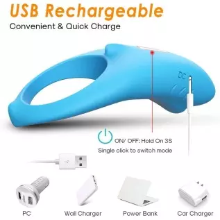 Vibrating Cock Ring, Adult Sex Toy for Couples and Male Longer-Lasting Erection, 9 Modes Powerful Vibration, USB Rechargeable Wa Vibrating Cock Ring, Adult Sex Toy for Couples and Male Longer-Lasting Erection, 9 Modes Powerful Vibration, USB Rechargeable Wa