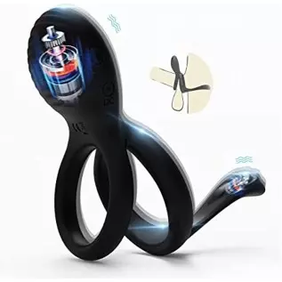 Vibrating Cock Ring, Couple Vibrator Toys Silicone Penis Ring with 7 Vibration Mode Clitoral Stimulator Mens Vibrator, G Spot Cl