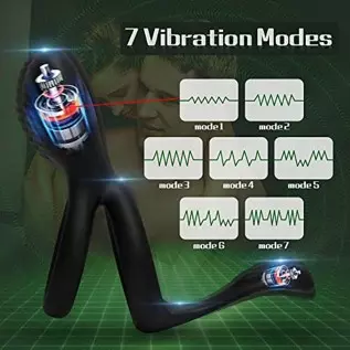 Vibrating Cock Ring, Couple Vibrator Toys Silicone Penis Ring with 7 Vibration Mode Clitoral Stimulator Mens Vibrator, G Spot Cl