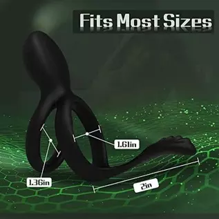 Vibrating Cock Ring, Couple Vibrator Toys Silicone Penis Ring with 7 Vibration Mode Clitoral Stimulator Mens Vibrator, G Spot Cl