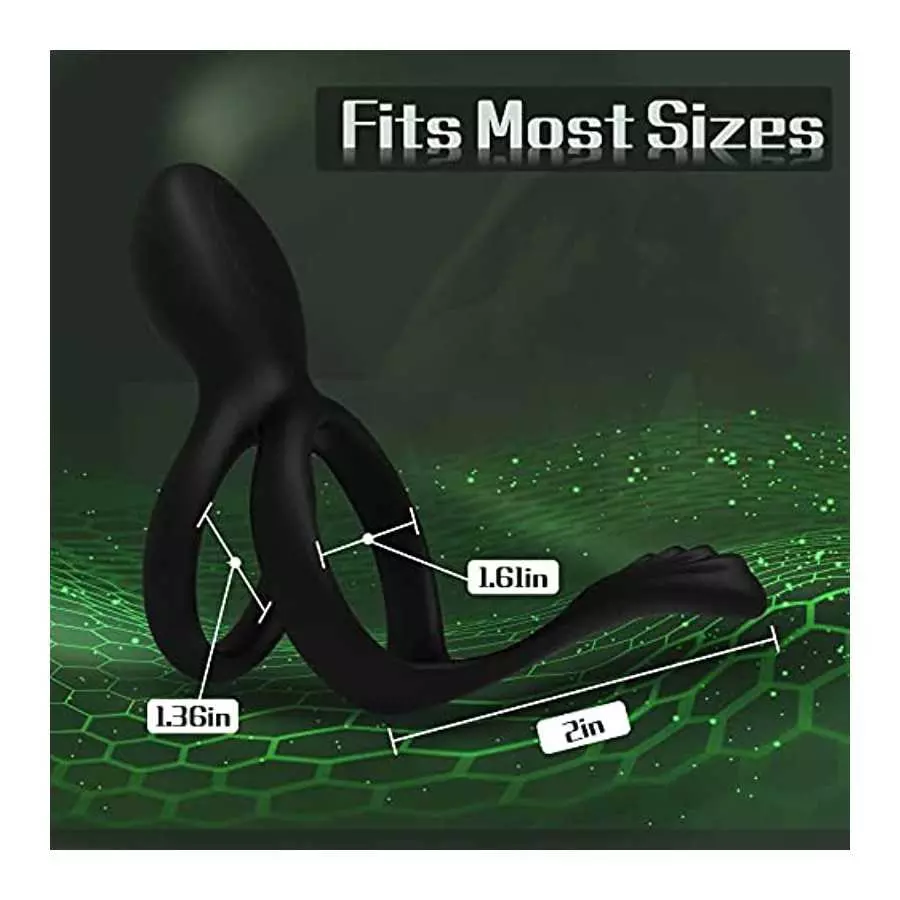 Vibrating Cock Ring, Couple Vibrator Toys Silicone Penis Ring with 7 Vibration Mode Clitoral Stimulator Mens Vibrator, G Spot Cl