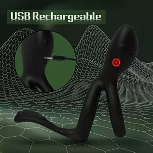 Vibrating Cock Ring, Couple Vibrator Toys Silicone Penis Ring with 7 Vibration Mode Clitoral Stimulator Mens Vibrator, G Spot Cl