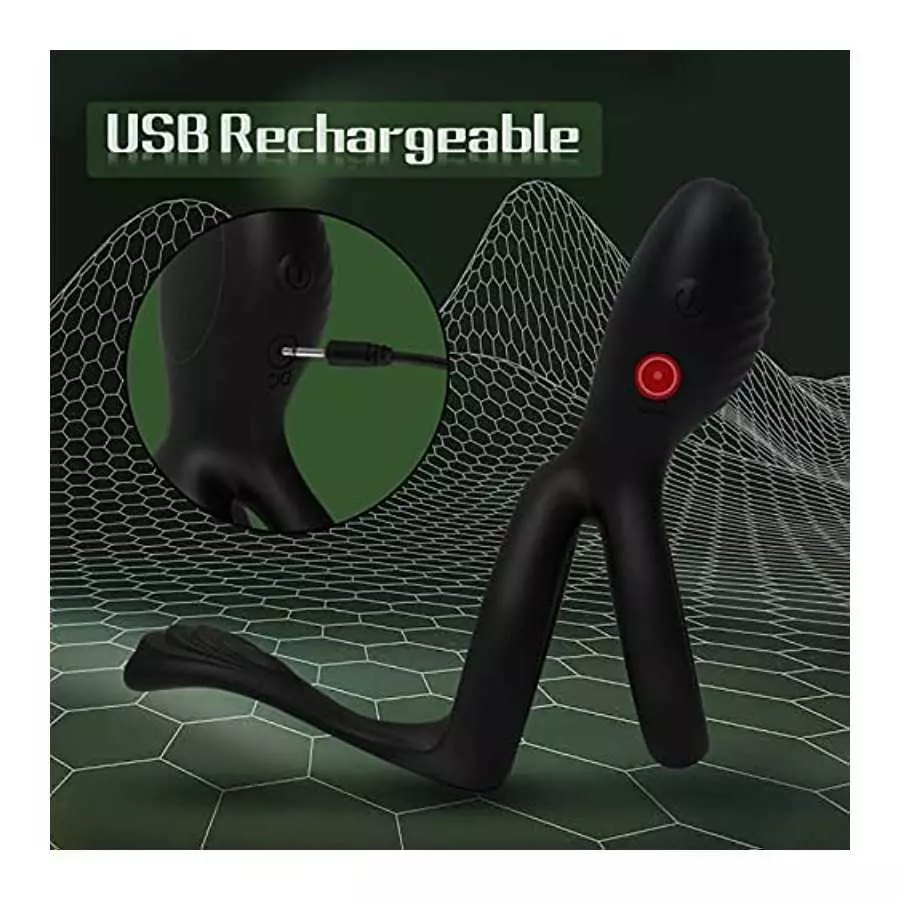 Vibrating Cock Ring, Couple Vibrator Toys Silicone Penis Ring with 7 Vibration Mode Clitoral Stimulator Mens Vibrator, G Spot Cl