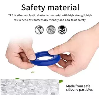 Cock Rings for Men Couples Erection Sex Soft Silicone Penis Rings for Men's Sensory Pleasure Adjustable Rubber SQ-70