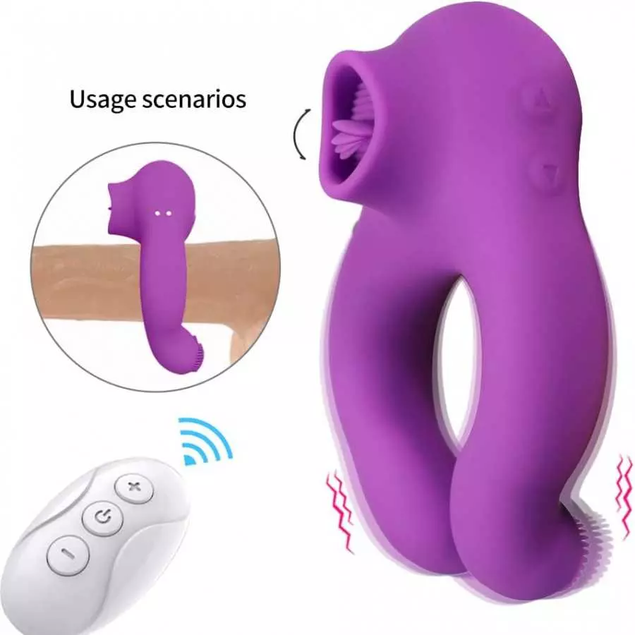 Vibrating Cock Rings Adults Couples Penis Ring Rechargeable Vibrators Stimulators Sex Toys Things for Men Women Gift Massager(Pu