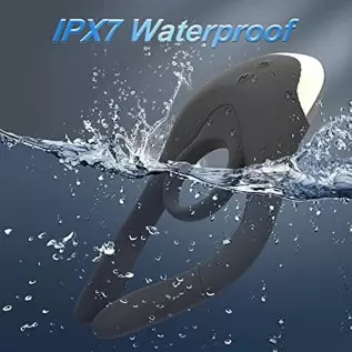 Electric Shock Vibrating Cock Ring with Clitoral Vibrator,10 Vibration & Electric Stimulation Penis Vibrator CockRing, Remote Co