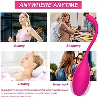Ben Wa Ball Kegel Balls for Women Kegel Exercise Weights Balls for Beginners and Advanced Waterproof Premium Silicon Kegel Exerc