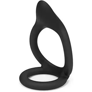Silicone Cock Ring for Men Pleasure, Penis Rings for Male Enhancement Testicles 2 in 1 Ultra Soft Stretchy Erection Ring for Pen
