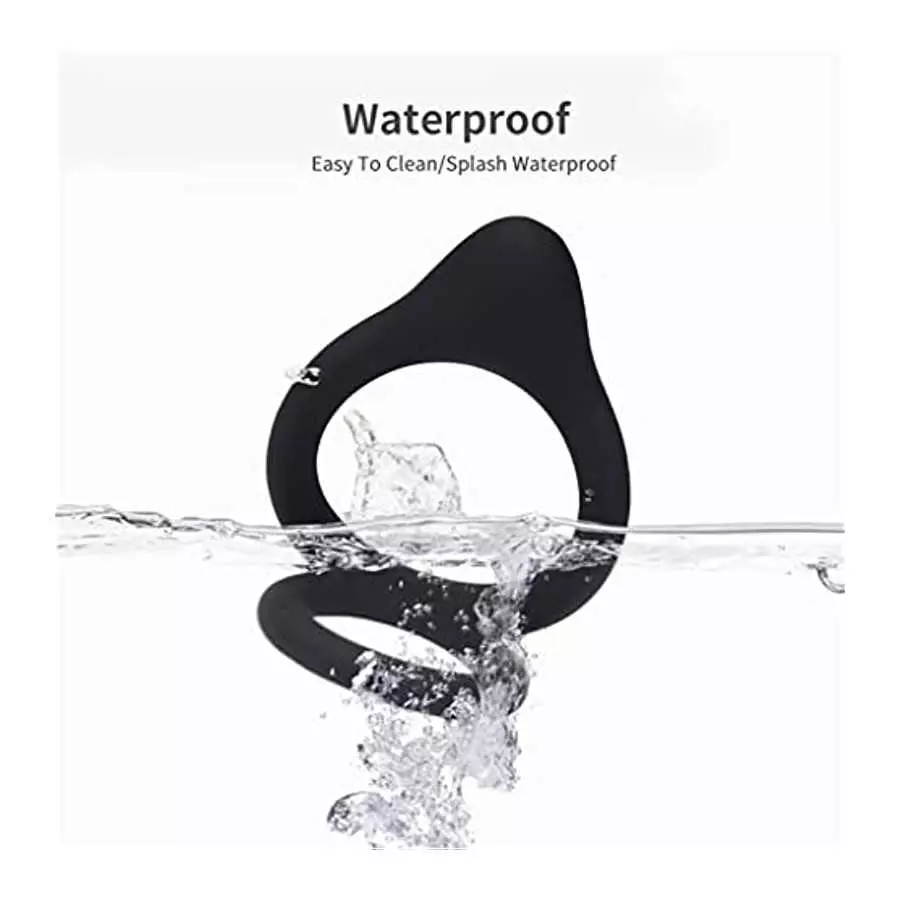 Silicone Cock Ring for Men Pleasure, Penis Rings for Male Enhancement Testicles 2 in 1 Ultra Soft Stretchy Erection Ring for Pen