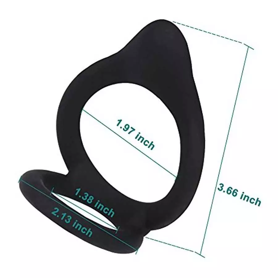Silicone Cock Ring for Men Pleasure, Penis Rings for Male Enhancement Testicles 2 in 1 Ultra Soft Stretchy Erection Ring for Pen