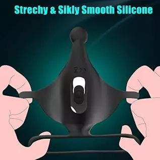 Vibrating Penis Rings, Dildo Vibrator Silicone Stretchy Vibrating Cock Ring 9 Vibration Modes, G-Spot & Clitoral Stimulator, 3 i