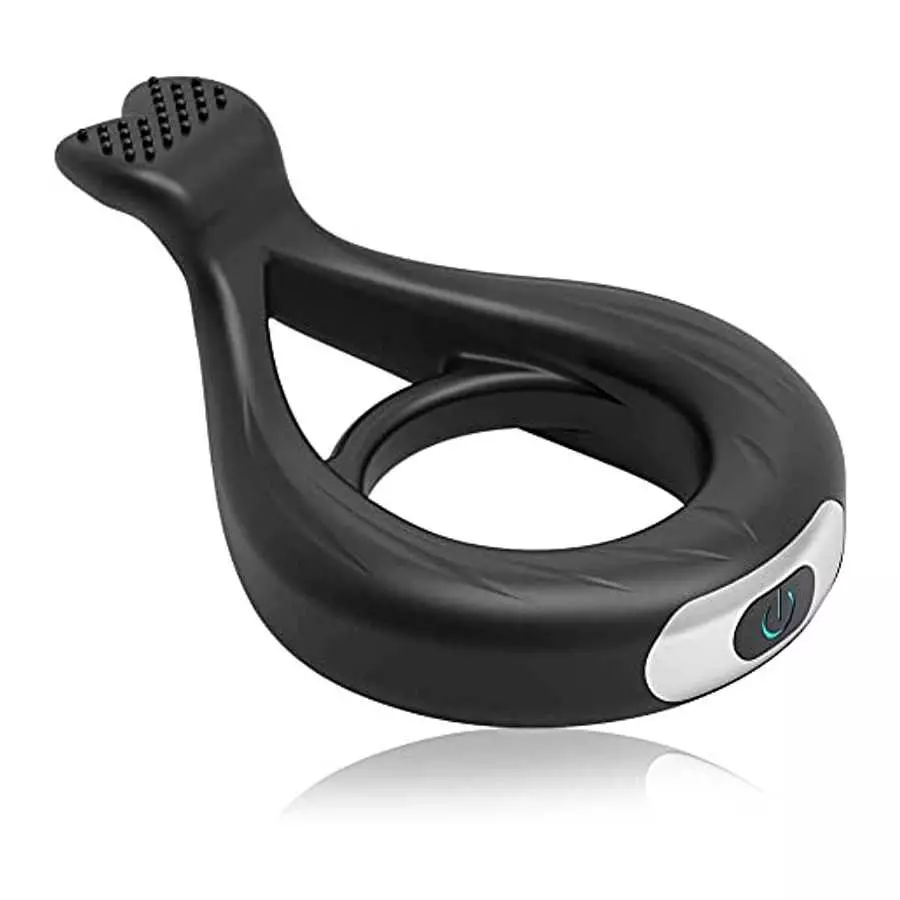 Silicone Vibrating Cock Ring 10 Vibration Modes Penis Ring Testicles Stimulates Waterproof Rechargeable Erection Pleasure Enhanc Silicone Vibrating Cock Ring 10 Vibration Modes Penis Ring Testicles Stimulates Waterproof Rechargeable Erection Pleasure Enhanc