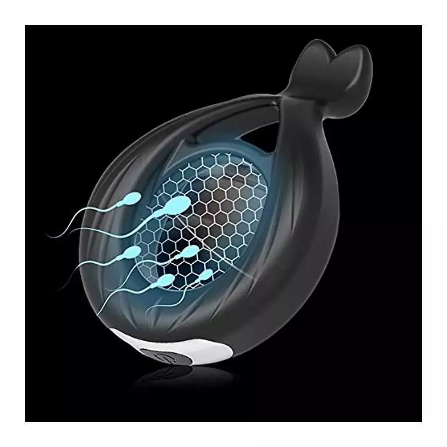 Silicone Vibrating Cock Ring 10 Vibration Modes Penis Ring Testicles Stimulates Waterproof Rechargeable Erection Pleasure Enhanc