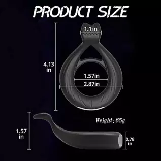Silicone Vibrating Cock Ring 10 Vibration Modes Penis Ring Testicles Stimulates Waterproof Rechargeable Erection Pleasure Enhanc