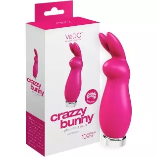 VeDO Crazzy Bunny Rechargeable Bullet - Pretty in Pink