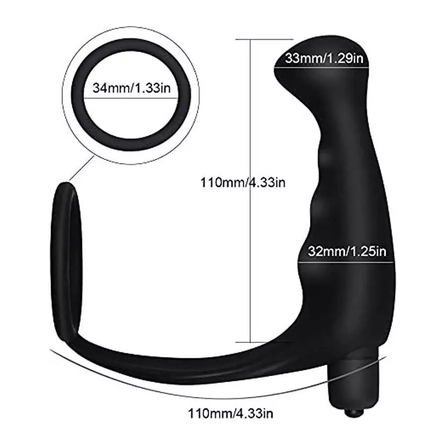 Silicone Anal Vibrator Thrusting Prostate Stimulator Massager Anal Butt Plug Cock Ring Delay Ejaculation Erotic Sex Toys Dildos