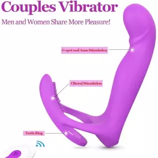 Couple Vibrator Sex Toys with Dual Penis Ring for Couples Play, BLlouang Remote Control Clitoris G-Spot Vibrator, Dildo Vibrator Couple Vibrator Sex Toys with Dual Penis Ring for Couples Play, BLlouang Remote Control Clitoris G-Spot Vibrator, Dildo Vibrator
