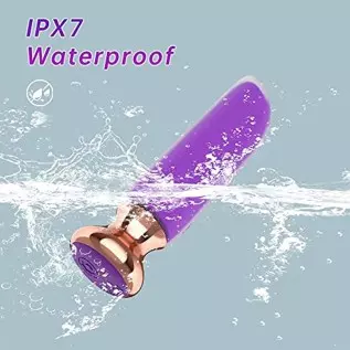 Rechargeable Bullet Vibrator with Transparent Outer for Precision Clitoral Nipple Testis Stimulation, Waterproof G Spot Vibrator