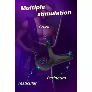 Vibrating Cock Ring, Evyleen Penis Ring with 10 Vibration Modes, Mens Vibrator for Prenium/Balls Stimulation, Waterproof Cock Ri Vibrating Cock Ring, Evyleen Penis Ring with 10 Vibration Modes, Mens Vibrator for Prenium/Balls Stimulation, Waterproof Cock Ri