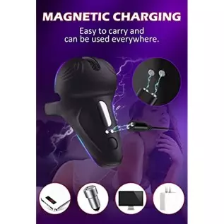 Vibrating Cock Ring, Evyleen Penis Ring with 10 Vibration Modes, Mens Vibrator for Prenium/Balls Stimulation, Waterproof Cock Ri Vibrating Cock Ring, Evyleen Penis Ring with 10 Vibration Modes, Mens Vibrator for Prenium/Balls Stimulation, Waterproof Cock Ri