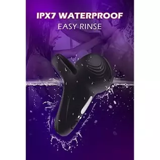 Vibrating Cock Ring, Evyleen Penis Ring with 10 Vibration Modes, Mens Vibrator for Prenium/Balls Stimulation, Waterproof Cock Ri Vibrating Cock Ring, Evyleen Penis Ring with 10 Vibration Modes, Mens Vibrator for Prenium/Balls Stimulation, Waterproof Cock Ri