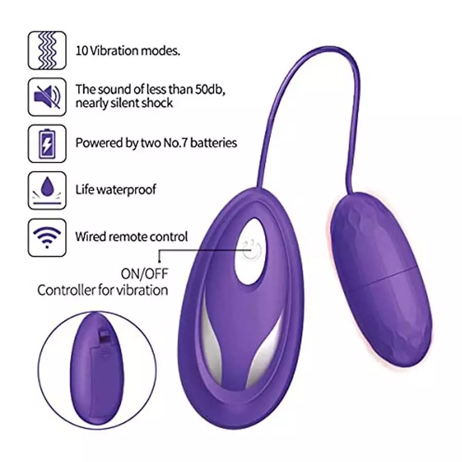 Bullet Vibrator with Mouse Remote Control for G-Spot Stimulation,Wire Vibrating Eggs,Wearable Love Balls with Multi Vibration Pa
