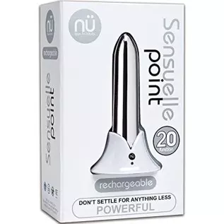 Novel Creations Sensuelle Point Rechargeable Bullet, Silver Novel Creations Sensuelle Point Rechargeable Bullet, Silver