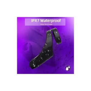 MMQ Vibrating Penis Ring with Taint Teaser, Dildo Vibrator Stretchy Cock Ring Testis Stimulator, Male Couple Vibrator Cock Ring