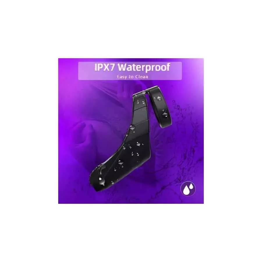 MMQ Vibrating Penis Ring with Taint Teaser, Dildo Vibrator Stretchy Cock Ring Testis Stimulator, Male Couple Vibrator Cock Ring