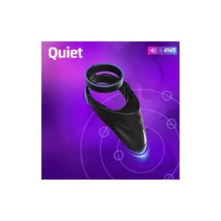 MMQ Vibrating Penis Ring with Taint Teaser, Dildo Vibrator Stretchy Cock Ring Testis Stimulator, Male Couple Vibrator Cock Ring