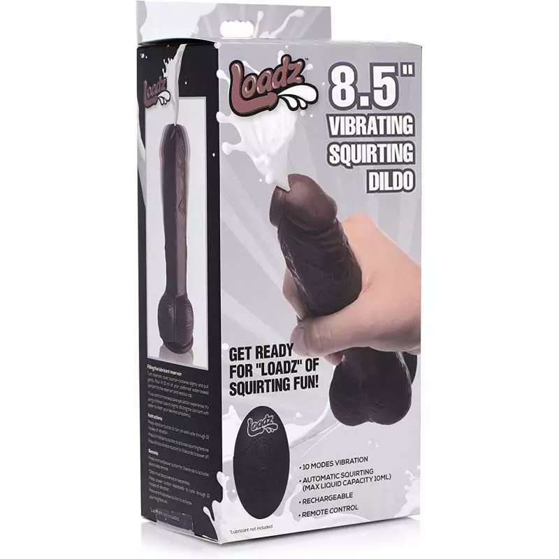 8.5 Inch Vibrating Squirting Dildo with Remote Control - Medium