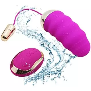 Remote Control Bullet Vibrator, Vibrating Love Egg Silicone Tongue Bullets Clitoral Nipple Stimulator, 10 Vibration Small Adult 