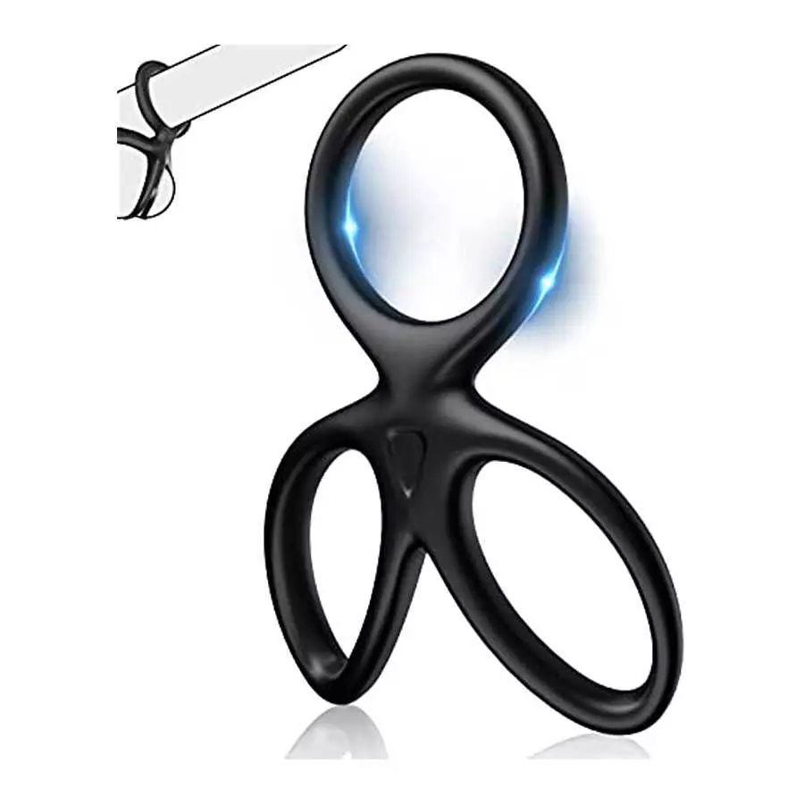 Silicone Cock Ring, Bukinler 3 in 1 Ultra Soft Stretchy Penis Rings for Erection Enhancing, Cock Ring Adult Sensory Toys Sex Toy Silicone Cock Ring, Bukinler 3 in 1 Ultra Soft Stretchy Penis Rings for Erection Enhancing, Cock Ring Adult Sensory Toys Sex Toy