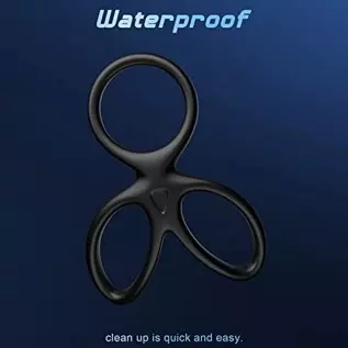 Silicone Cock Ring, Bukinler 3 in 1 Ultra Soft Stretchy Penis Rings for Erection Enhancing, Cock Ring Adult Sensory Toys Sex Toy