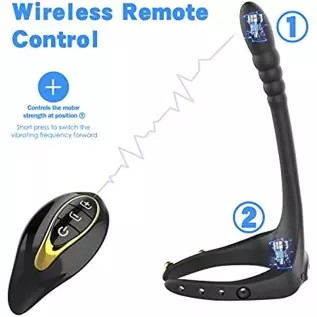 Vibrating Taint Teaser Cock Ring with Bullet, 3 in 1 Taint Buzzing Cock Ring,10 Frequencies, Adjustable Penis Ring & Anal Vibrat Vibrating Taint Teaser Cock Ring with Bullet, 3 in 1 Taint Buzzing Cock Ring,10 Frequencies, Adjustable Penis Ring & Anal Vibrat