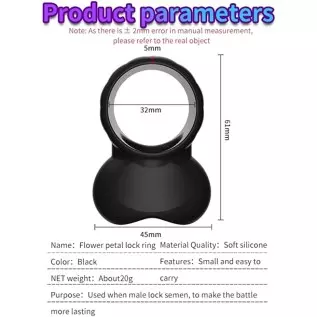 Silicone O-Ring- Cock Ring for Men Erection Sex Rubber Penis Rings Couples Sex Cock Rings-Soft O-Ring for Men Sexual Wellness St