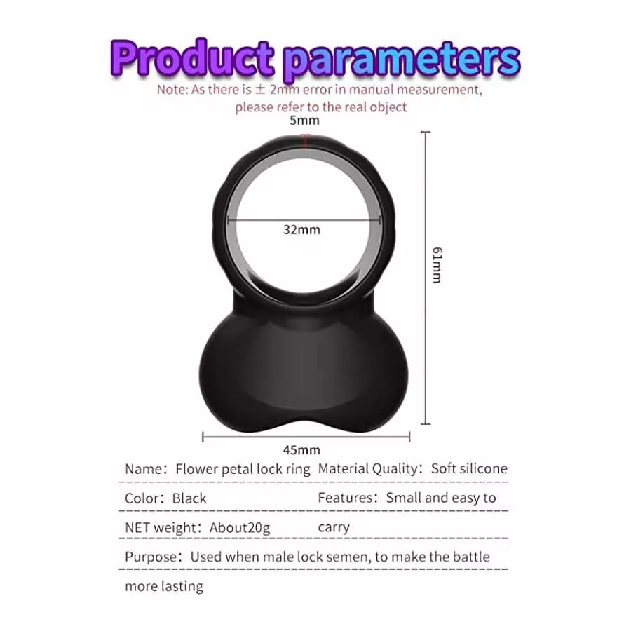 Silicone O-Ring- Cock Ring for Men Erection Sex Rubber Penis Rings Couples Sex Cock Rings-Soft O-Ring for Men Sexual Wellness St