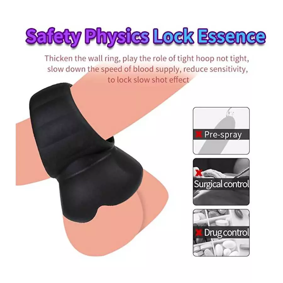 Silicone O-Ring- Cock Ring for Men Erection Sex Rubber Penis Rings Couples Sex Cock Rings-Soft O-Ring for Men Sexual Wellness St