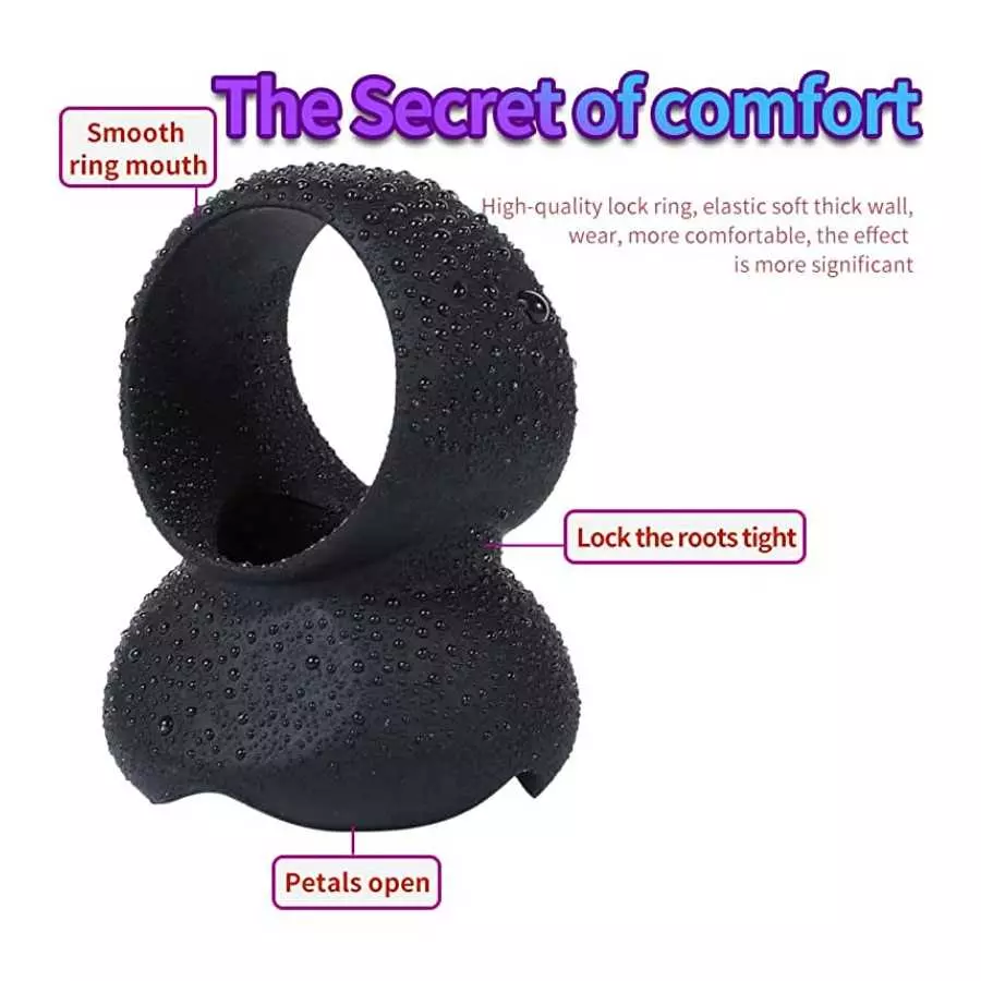 Silicone O-Ring- Cock Ring for Men Erection Sex Rubber Penis Rings Couples Sex Cock Rings-Soft O-Ring for Men Sexual Wellness St
