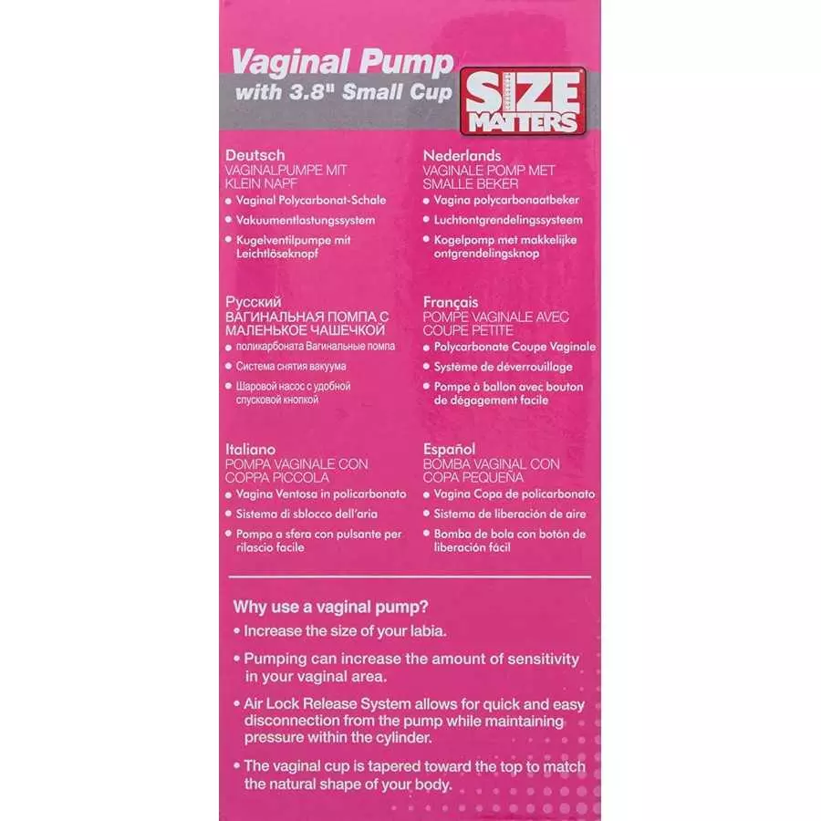 Size Matters Vaginal Pump with 5" Large Cup