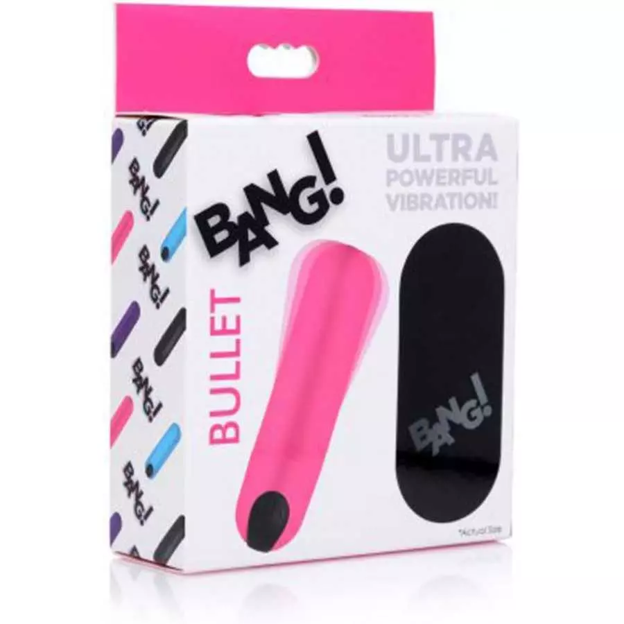 Bang Powerful Vibrating Bullet with Remote Control - Black