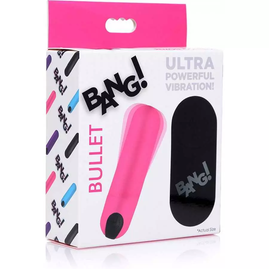 Bang Powerful Vibrating Bullet with Remote Control - Black