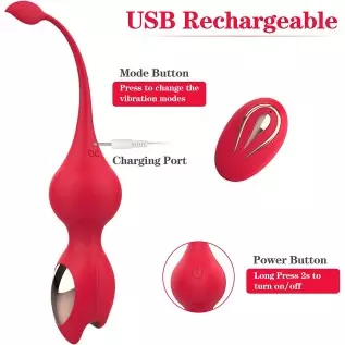 Bullet Vibrator with Remote Control for G-Spot Stimulation, Wireless Vibrating Love Eggs, Wearable BenWa Balls with 12 Vibration Bullet Vibrator with Remote Control for G-Spot Stimulation, Wireless Vibrating Love Eggs, Wearable BenWa Balls with 12 Vibration