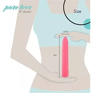 Pure Love 7 Inch Vibrator, Pink Color, Waterproof with Speed Dial Control, Adult Sex Toy, Classic Sex Toy, Pure Love 7 Inch Vibrator, Pink Color, Waterproof with Speed Dial Control, Adult Sex Toy, Classic Sex Toy,