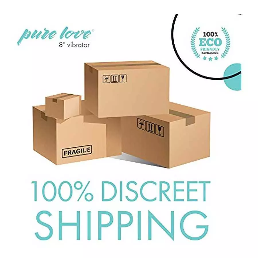 Pure Love 7 Inch Vibrator, Pink Color, Waterproof with Speed Dial Control, Adult Sex Toy, Classic Sex Toy,