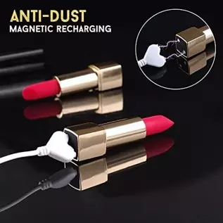 Fuirre Finger Bullet Vibrator, Lipstick-Shaped Precise Stimulation of the Clitoris, G Spot, Nipples, Magnetic Charging, Mini Wat Fuirre Finger Bullet Vibrator, Lipstick-Shaped Precise Stimulation of the Clitoris, G Spot, Nipples, Magnetic Charging, Mini Wat