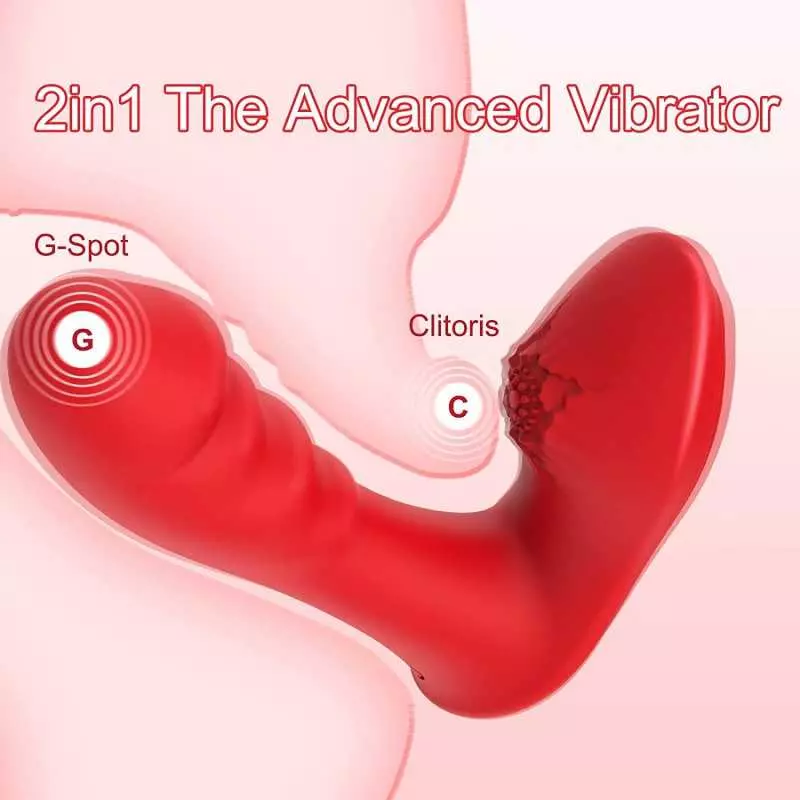 Clitoral Vibrator with 10 Vibration Modes, Tuitionua Wearable Panty Vibrators for G-Spot Clit Anal Stimulation, Stimulator Toy A